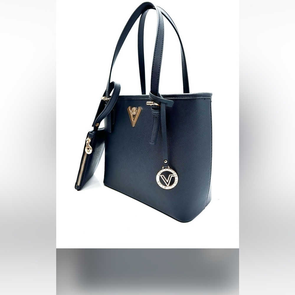 Valentino Orlandi Tote Bag with Wallet Dark Blue - Picture 2 of 5